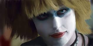 The replicant Pris (Darryl Hannah) gives you the evil eye in BLADE RUNNER  (1982).