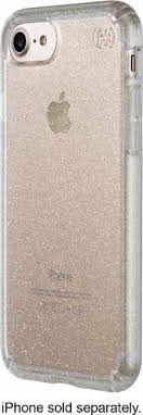 Speck Presidio Clear Glitter Case For Apple Iphone 7 Clear Clear With Gold Glitter Front Zoom Sparkly Phone Cases Glitter Case Iphone Phone Cases