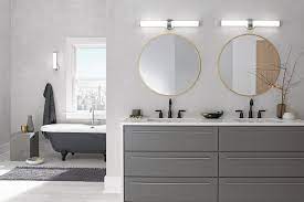 Bathroom Lighting Inspiration From Kichler Indeco Led Linear Bath Light Wall Sconce Bathroom Lighting Inspiration Small Bathroom Decor Sconce Above Mirror