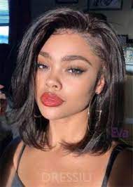 The look can be simple and chic or textured and funky, whatever short hairstyle you may go for it will surely get you noticed. Natural Straight Bob Bob Hairstyles For Black Women Bob Hairstyles Black Women Hairstyles Medium Hair Styles