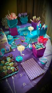Purple And Turquoise Baby Shower Baby Shower Purple Turquoise Baby Showers Baby Shower