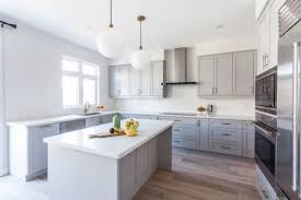 Check spelling or type a new query. New Light Grey Shaker With Pearl White Quartz Counter Top Zmc Cabinetry