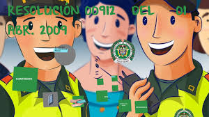 RESOLUCIÓN 0912 REGLAMENTO DEL SERVICIO DE POLICÍA by James Bocanegra