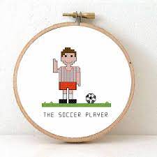 Taking breaks helps to prevent repetitive stress injuries and eyestrain. Soccer Player Cross Stitch Pattern Studio Koekoek Modern Cross Stitch