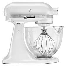 Kitchenaid Artisan Design Series 5 Quart Tilt Head Stand Mixer With Glass Bowl Ksm155gb Kitchen Aid Mixer Decal Kitchen Aid Kitchenaid Artisan