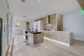 Great Modern Kitchen With Limestone Counters By Pental Surfaces Taupe Flooring Modern Kitchen Flooring