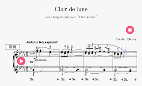 Clair de lune my performance of claire de lune. Clair De Lune Notes With Letters Hd Png Download Kindpng
