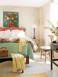 Farmhouse décor starts with oversized, practical furniture, then balances out the look with delicate accents and bright, clean colors. Cottage Market Take Five Add Touch Vintage Decor Bedroom Farmhouse Bac Ojj