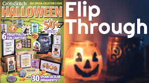 I have another free mini cat pattern for halloween here this is not a pdf pattern but just right click on the image and save to your computer, hopefully it should be clear enough to read. Just Cross Stitch Magazine Halloween 2021 Flip Through Autumn Lane Stitchery Youtube