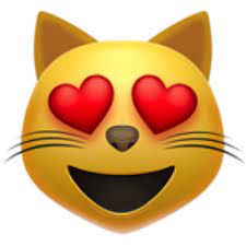 The Smiling Cat Face With Heart Eyes Emoji On Iemoji Com Smiling Cat Kiss Emoji Wallpaper Emoji Wallpaper