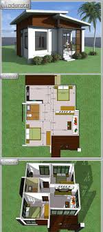 Tiny cabin in the woods. Captivating One Story House With 2 Bedrooms Small Modern House Plans House Blueprints Story House