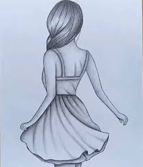 Girl From Behind Easy Drawings Sketches Hipster Drawings Art Drawings