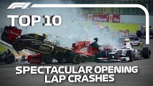 About 12 cars piled up after regan smith's chevrole. Top 10 Spectacular Opening Lap Crashes In F1 Youtube