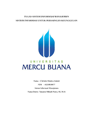 Materi yang dibahas dalam buku ini mencakup. Pdf Tugas Sim Sistem Informasi Persaingan Keunggulan