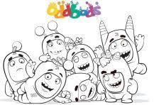 En guiainfantil.com te ofrecemos una serie de 10 dibujos de mariposas para que puedas imprimir y tus hijos las pinten con los colores que ellos mismos elijan. Colour In Oddbods Group Team Coloriage Pokemon Coloriage Animaux Coloriage