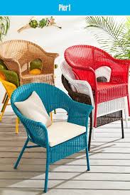 Patio Furniture Is A Great Way To Experiment With Color That S Why Our All Weather Wicker Chairs Are Outdoor Wicker Chairs Wicker Patio Chairs Outdoor Chairs
