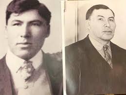 Grandma, Florence Olive Bird, Sadie Ross (née Bird), Mike Dufour, Ruby  Bird, Fred Bird, George Pascal & cousin Leona Poitras (née Bird)- 1950's