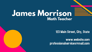 Business cards have been one of the best ways of spreading the word about any given business these days even teachers carry business cards in order to take their teaching business to the next. Teacher Business Card Template Postermywall