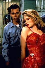 Cry Baby Johnny Depp And Allison Amy Locane In 1990 Film Cry Baby Love That Dress Cry Baby Movie Johnny Depp Cry Baby Cry Baby
