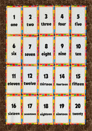 Number Words One To Twenty Chart