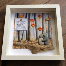 Pebble Art Wedding Wedding Gift Wedding Gift Frame Wall Decor Engagement Gift For Couples Wedding Gift And Moment Pebble Art Pebble Art Family Rock Crafts