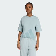 Essentials 大型標誌男友風格T 裇- 綠色| adidas香港官方網上商店