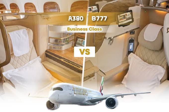 Emirates Business Class Cabins, AI generated