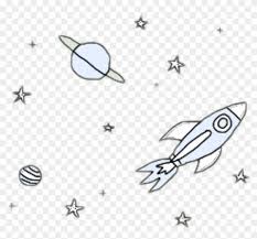 Planets Aesthetic Space Tumblr Sticker By H Aesthetic Rocket Clipart 4078482 Pikpng