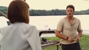 We've added to our photogallery a new bts image of chris pratt in jurassic world: Chris Pratt And His Arms Hardcore Flirt In New Jurassic World Clip Entertainment Tonight