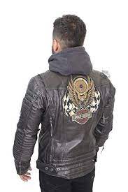 Harley Davidson Mens Marmax Racing Eagle 3 In 1 Leather Jacket 97002 18vm Review Leather Jacket Men Leather Jacket Leather