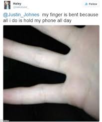 Smartphone finger is a relatively new condition, so researchers are still. Have You Got Smartphone Pinky Daily Mail Online