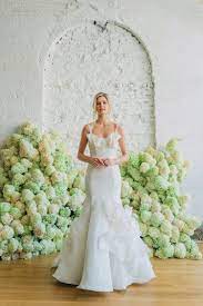 Bosquet Gown By Carol Hannah Fit And Flare Mermaid Designer Wedding Dress With Tulle Straps Wedding Dresses Pinterest Wedding Dresses Bridal Dresses