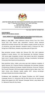 Minggu keselamatan dan kesihatan pekerjaan negara (osh week). Siaran Media Gagal Mematuhi Akkp Jkkp Dosh Perlis Facebook