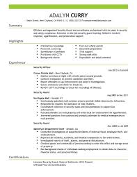 Professional Security Guard Resume Examples Safety Security Livecareer