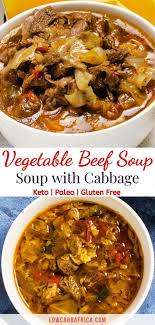Vegetable Beef Soup With Cabbage Low Carb Africa Recipe In 2020 Beef Soup Beef Soup Recipes Vegetable Beef Soup