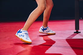 青少年款桌球鞋 TTS 500 - 藍白配色