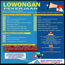 Pt lion super indo membuka lowongan sebagai part time kasir penempatan bandung. Lowongan Kerja Sebagai Marketing Kredit Juli 2021