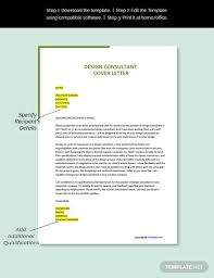 Begin your cover letter with a pleasant greeting. Free Design Consultant Cover Letter Word Google Docs Apple Mac Pages School Guidance Counselor Lettering Guidance Counselors