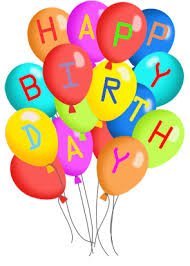 Clip Art Happy Birthday Flowers And Balloons Birthday Greeting With Balloons Happy Birthday Flower Birthday Clips Happy Birthday Photos
