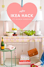 Retro Ikea Hack In 2020 Ikea Sideboard Hack Ikea Sideboard Ikea