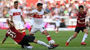 54' foul by kevin wimmer (hannover 96). Vfb Stuttgart 7 Hannover 96 Vfb Stuttgart