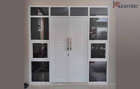 Pintu aluminium, kusen aluminium, kaca lengkung bogor, pintu upvc jakarta, pintu upvc. 16 Harga Pintu Aluminium Semua Model Terbaru 2021 Arisiteki