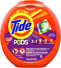 Choosing a powerful dishwasher pod will ensure that you don't have to use an extra one (and extra water and energy) on another cycle if there is food left put the pod in your dishwasher detergent dispenser and close the latch tightly. Amazon Com Tide Pods 3 In 1 Laundry Detergent Pacs Spring Meadow Scent 81 Count Health Personal Care