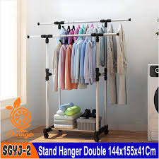 Enjoy the lowest prices and best selection of guitar stands & wall hangers at guitar center. Pay In Place Double Hanger Stand Modern Multifunctional Stand Hanger Shopee Philippines