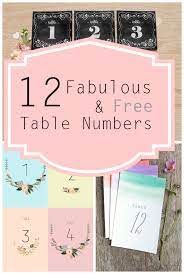 Inksplat blue wedding table number card template. 12 Free Printable Table Numbers