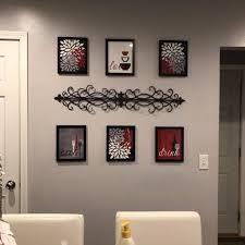 kitchen wall art print set eat drink