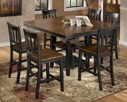 Owingsville 7 Piece Counter Extension Table Set By Signature Design By Ashley Dining Table Counter Height Dining Room Tables Counter Height Dining Sets