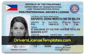 Fake Philippine Drivers License Template Editable Psd Id Card Template Driver S License Photoshop Fake Drivers License Id Card Template Passport Template