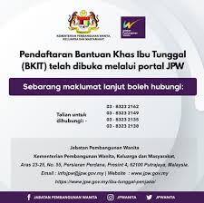 Jika anda layak untuk skim mysalam tetapi berikut adalah di dalam kategori bujang: Cara Daftar Permohonan Bantuan Khas Ibu Tunggal Bkit Rm300 Secara One Off