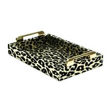 Paris on ponce & le maison rouge has uploaded 2375 photos to flickr. Maryline Orcel Black Serving Tray Leopard Print Small Tray Pu Leather Tray For Coffee Table Tea Breakfast Decorative Display Countertop Kitchen Vanity Butler Serve Tray With Golden Handles By Lucaslo Buy Online